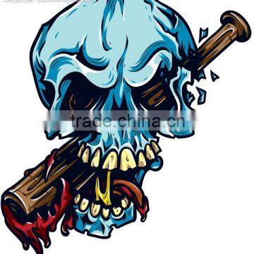 water transfer eco-friendly OEM body ghost skull temporary tattoo