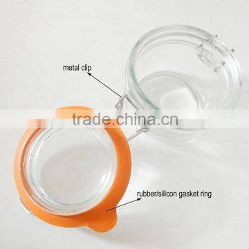 1000ml Straight Side Glass Tube Jar Bottle With Airtight Lid photo-4