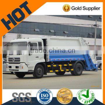 Dongfeng china 12 cubic compressing garbage truck