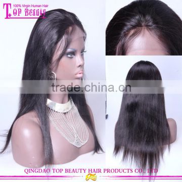 Factory direct sale malaysian 4x4 silk top glueless full lace wigs with baby hair