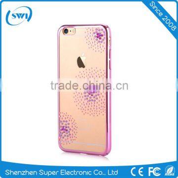 2017 Cell Phone Trending Products Crystal Electroplating PC Back Cases Cover For Iphone 6 6S 6 Plus photo-3