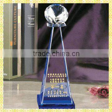 Handicraft Engraved Crystal Diamond Trophies For Business Souvenirs Gifts