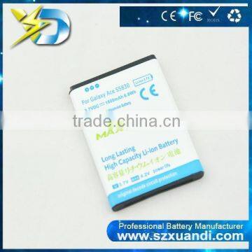 Compatible Mobile Phone Battery for S5830 Fit mobile phone 5830