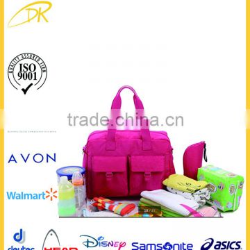 BSCI factory fashion custom baby diaper bag, diaper changing bag