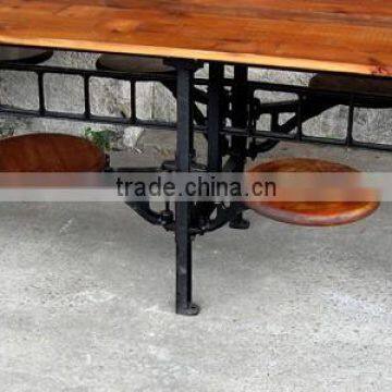 Industrial Dining Table Swing Cafe Furniture photo-3