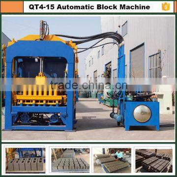 QT4-15C automatic hydraulic concrete block making machine best price in Nigeria