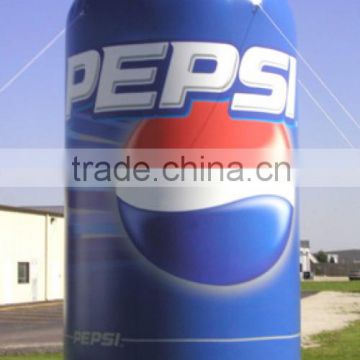 inflatable pop-top can size and logo customized advertising inflatable bottle