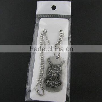 Wholesale Custom Laser Military Dog Tag With Necklace