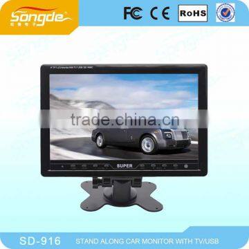 9inch Super Slim car tv monitor with USB,SD card