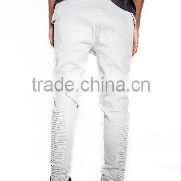 Grey Biker JOGGERS Man Pants Moto Jogger Pants Gym Pants (lotbike076) photo-3