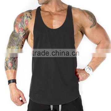 Bodybuilding Gym Racerback Y-Back Stringer Singlet/Men's Cotton Stringer Tank Top