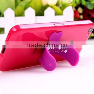 Compatible silicone one touch-U mobile cellphone accessory display stand