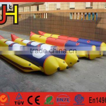 2016 Suppliers Excellent Material Double Tubes Inflatable Water Banana Boat For Sale