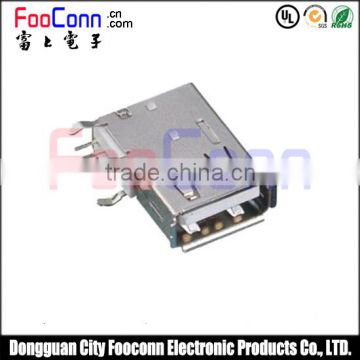 USB 2.0 A type female connector 90 degree for PCB