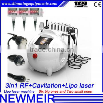 High Quality home use or salon use 5mhz tripolar rf bipolar rf 40k cavitation and lipolaser