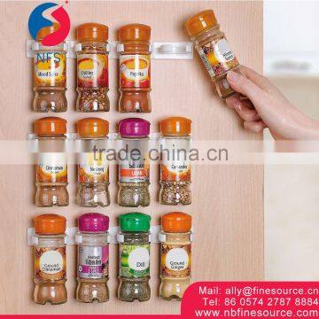 5 PCS/LOT Kitchen Rack Plastic Wall Spice Storage Rack