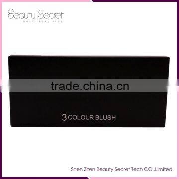 3 Colors Makeup Kit Blusher High Pigments Blusher Palette With Mirror photo-3