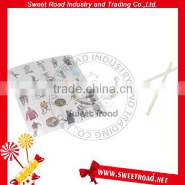 Soccer Star Milk Powder Stick Candy with Tattoo Sticker