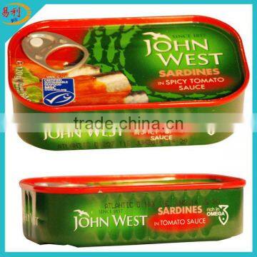 Halal canned sardines club can in chilli sauce