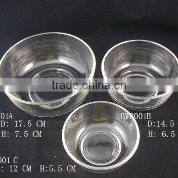 glass bowl & glass plate
