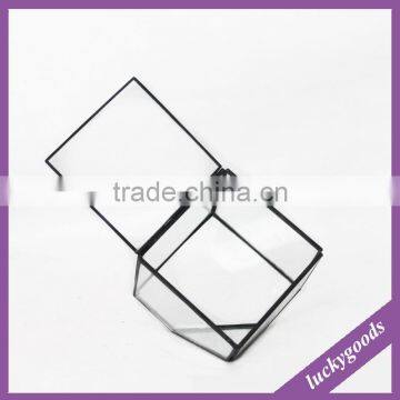 LGJ040 Wedding Party Decoration Glass Candle Holder With Lid photo-5