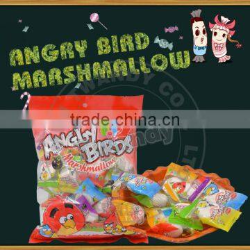 Cartoon birds individually wrapped marshmallow