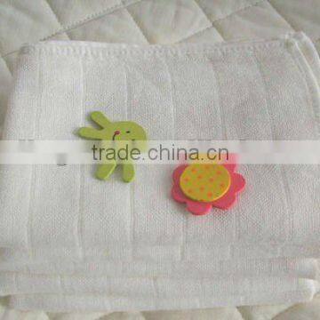 White cotton fabric baby diapers