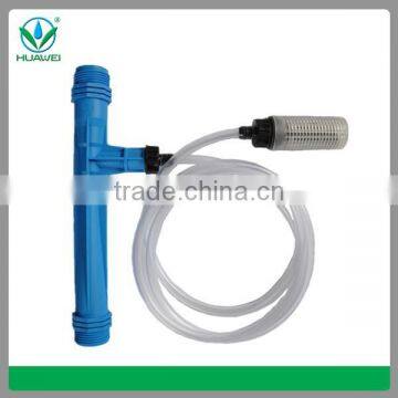 Irrigation venturi injector for fertilizer injector