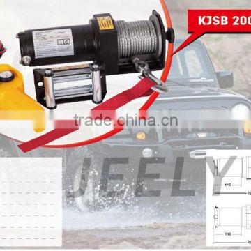 DC12V 2000lb ATV/UTV Electric Winch