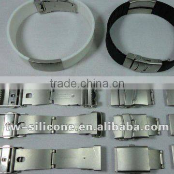 304 Stainless Steel Watch Buckle For Adjust Silicone Bracelet