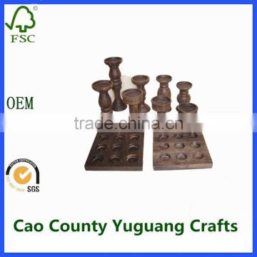 professional custom wood candle holder cheap price