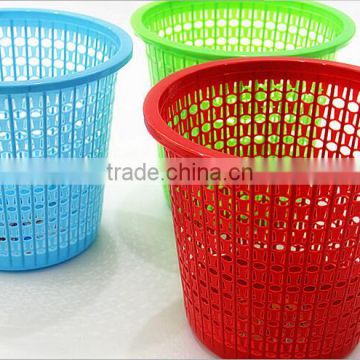 Durable plastic mesh 16 litre waste bins perforated plastic trash can