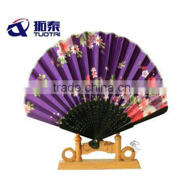 Promotional shell fan bamboo fan