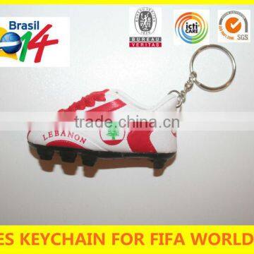 2014 brasil football world cup keychain shoes