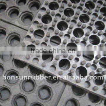 16mm thick Interlocking O-ring rubber mats