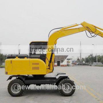 2016 hot sale NEW65 mini wheel excavator