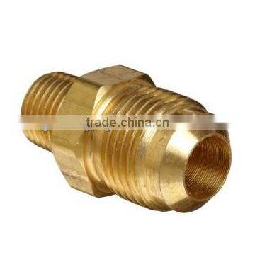 Half-Union Flare x NPT Male Brass Compression Tube Fitting