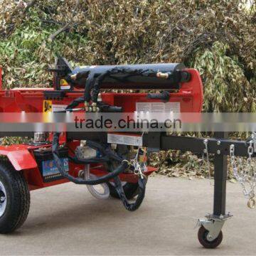 Gasoline engine powered log splitter