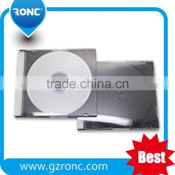 Wholesale 5.2mm clear CD jewel Case with black tray