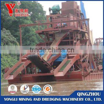 NEW Chain Bucket Gold Dredger /mini Gold Dredger for Sale/Small Sand Mining Gold Dredger photo-3