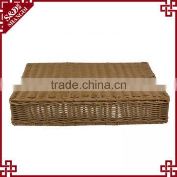 Handwoven Food-safe Accept OEM Large Size Basket Supermarket Display Shelves for Vegetable photo-5