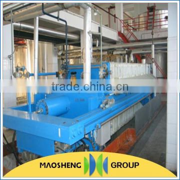 100Ton PLC control system edible rice bran oil refining machinery