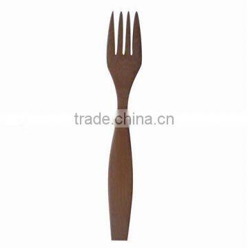 Wooden BBQ Fork Kitchen Turner Utensil 18x2.8x0.6cmSalad Grill Party Fork