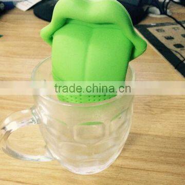 FDA Silicone Big Tongue Shape Tea Filters Strainers