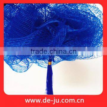 Eco Tools Exfoliating Mesh Blue Fringe Tassel EcoPouf Bath Sponge