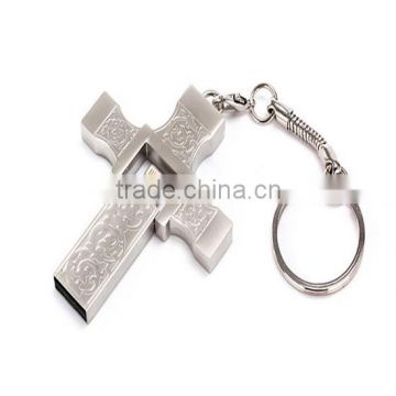 Newest Metal Cross design OTG USB usb flash drive for iPhone otg pen drive for iOS