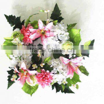 SJ80012018 Holiday Lux Wreathes/plastic Wreath/flower Wreathes With Leaf photo-2