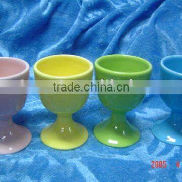 Ceramic egg cup ;ceramic easter egg cup; christas dolomite egg cup