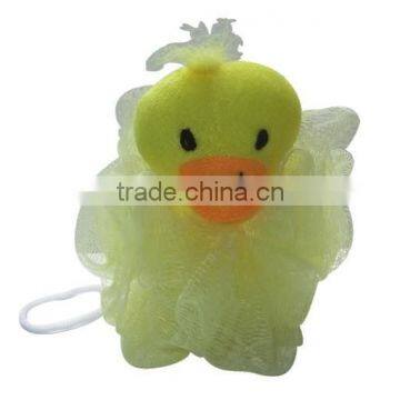 Animal bath sponge cute duck shape kids bath bubble ball