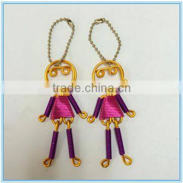 Wholesale Good Quality Handmade Beautiful Couples Sexy Girl and Boy Metal Pendant Key Chains photo-6